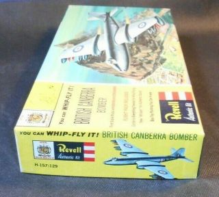 Vintage Revell Whip - Fly It British Canberra Bomber Aircraft Plastic Model Kit 5