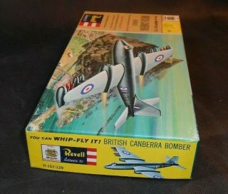 Vintage Revell Whip - Fly It British Canberra Bomber Aircraft Plastic Model Kit 7