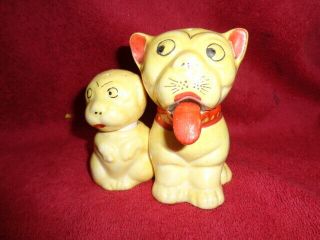 Old/vintage/retro Salt N Peppers And Mustard Bonzo/bozo The Dog