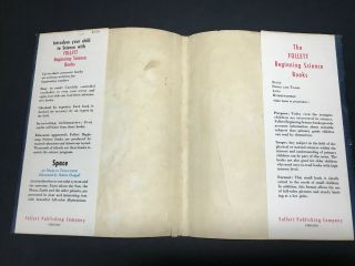 Space,  by Marian Tellander - 1960 - 1st Ed,  1st Prtg,  Vtg,  H/C Book w/ DJ 2