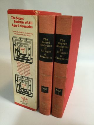 Charles William Heckethorn The Secret Societies Of All Ages And Countries 1st Ed