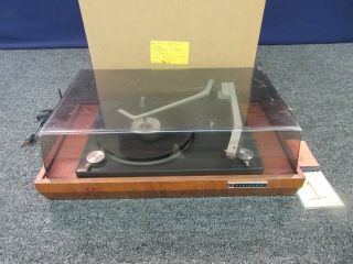Vintage Panasonic Turntable Record Player 4 Speed 16 33 45 78 Wooden Rd - 7673
