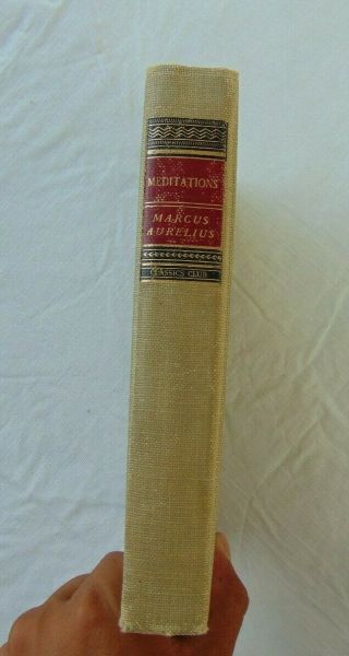 Classics Club Vintage Book Meditations Marcus Aurelius 1945 Hardcover HC 2