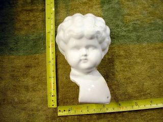 Large Excavated Unpainted Vintage Victorian Doll Head Hertwig Age 1860 Art 10968
