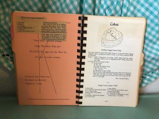 Vintage Plainview Texas Cookbook St Mark ' s Episcopal Church 1950s Recipes 4