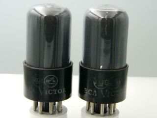 Two Rca 6sn7gt Test Nos One Identical To Vt 231 Grey Glass Serious Tubes A40