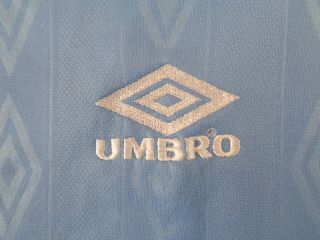 UMBRO Vintage 90s Football Training Shirt XL Extra Large Blue 2