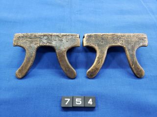 Vintage Reed Mfg Co 3 1/2 " Copper Vise Jaw Caps Pair Erie Pa Usa