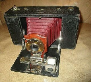 Antique Kodak No.  3 - A Folding Box Camera Brownie Red Bellows