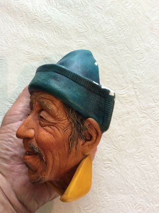 VINTAGE BOSSONS CHALKWARE HEAD MADE IN ENGLAND SARDINIAN 1961 3