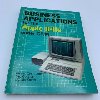 Business Applications For Apple Ii 2 Cp/m Vintage Computer Book Softcard Z - 80