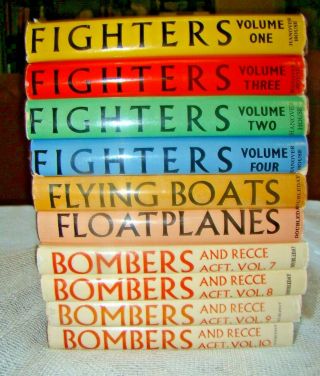War Planes Of The Second World War Complete 10 Volume Set William Green Fighters