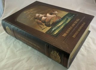 Large Vintage Deluxe Book Box Container The Old Man And The Sea Ernest Hemingway