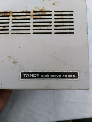 Vintage Tandy Fd 500 Disk Drive.  Parts Only.