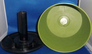 Vintage DISK GO CASE Green 45 RPM 7 