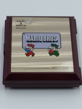 Vintage 1983 Nintendo Game & Watch Mario Bros Multi Screen LCD Game MW - 56 3
