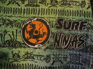 Surf Ninjas Vintage 1993 Movie Promotional Shirt Line Home Video 3