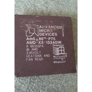 Advanced Micro Devices Cpu Amd - X5 - 133adw Am5x86 - P75 Computer Pc Chip Windows 95