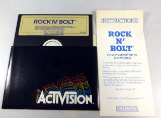 Commodore 64/128: Rock N Bolt For C64 Disk - By Activision