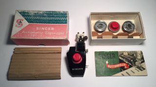Vintage Singer Automatic Zigzagger 161158 Sewing Machine Attachment,  4 Cams