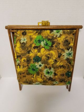 Vintage Sewing Folding Caddy Tote