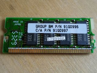 Ibm Thinkpad 16mb Edo Sodimm Memory Module 70ns 88 Pin 91g0996 91g0997