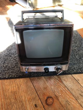 Vintage Sony Solid State Television Model TV - 760 Made in Japan 1975 2