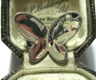 Large Vintage Jewellery Sterling Silver Qvc Hallmarked Signed Butterfly Ring M