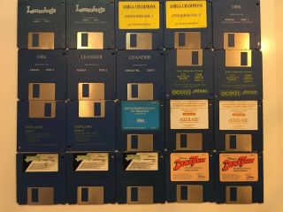 Bulk Duck Tales Games 20 Disk Commodore Amiga 3.  5 " Disks A500 A1200