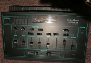 Vintage Radio Shack Ssm - 100 Stereo Audio Sound Mixer With Equalizer (powers Up)