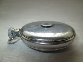 VINTAGE SMITHS EMPIRE POCKET WATCH UNUSUAL RAISED DISC TO BACK OF CASE - 8