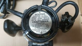 Vintage Sears Craftsman 315 - 25070 Commercial 1 HP 6.  0 Amp Router 2