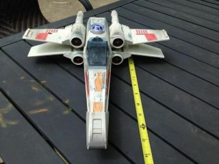 Vintage Star Wars 1995 Power Of The Force Electronic X - Wing Fighter Collectible