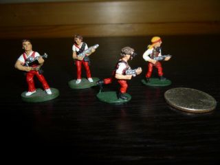 4 Grenadier Tsr Models 25mm Paranoia Troubleshooters 1986 Painted Vintage