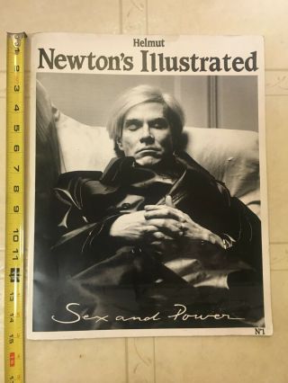 Helmut Newton’s Illustrated Vol 1 No 1 Complete 1987 Sex & Power Andy Warhol