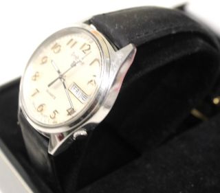 Gents Vintage PULSAR Quartz V513 - 8019 Leather Strap Wristwatch - A16 3