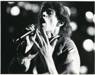 Mick Jagger Candid Live Aid Concert Philadelphia Vintage 85 Press Photo