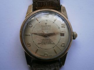 Vintage Gents Wristwatch Allaine Automatic Watch Need Service Felsa 692
