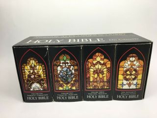Vtg Holy Bible On Cassette Kjv,  Set Of 48 Cassette Tapes,  Alexander Scourby