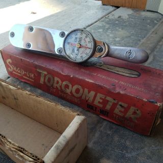 Vintage Snap - On Tool Tq - 12 - B Torqometer Torque Wrench 3/8 " Drive / Inch Pounds