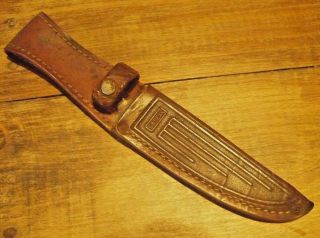 Vintage Case Xx Leather Sheath Only For Fixed Single Blade Knife Dagger,  Belt