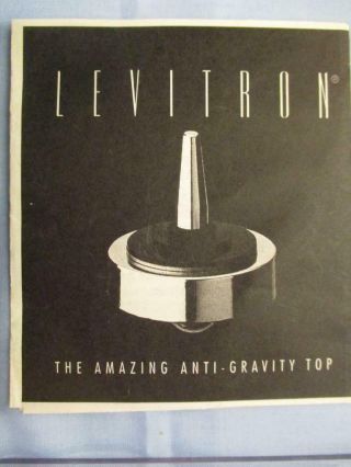 Vtg 1995 Levitron Anti - Gravity Floating Top Mind - Bending