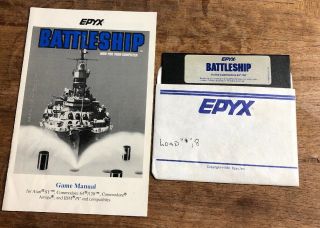 Epyx Battleship Commodore 64 / 128 Game