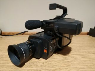 Zenith VM 6000 VideoMovie VHS - C Camcorder with Locking Case & Accs Made in Japan 2