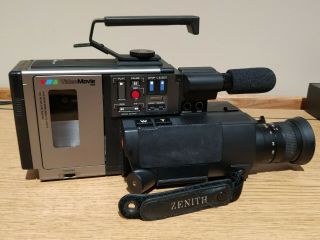 Zenith VM 6000 VideoMovie VHS - C Camcorder with Locking Case & Accs Made in Japan 8
