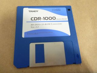 Floppy Disk 3.  5 " Floppie Drivers Software For Vintage Tandy Cdr - 1000 Drive