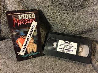 Vintage 1987 " Video Murders " Screening Cassette Vhs