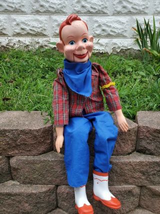 Vintage 1972 Howdy Doody Ventriloquist Dummy Goldberger Eegee 24 Inches
