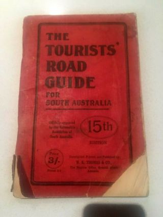 Vintage The Tourists Road Guide Street Directory For Sa 15th Edition 1925
