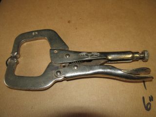Vintage Usa Made Vise Grip 6r Locking Pliers - Petersen Mfg - Dewitt,  Nebr.